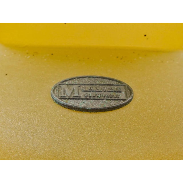 Yellow Vintage Monique Frosted Lucite Female Woman on Pedestal Sculpture For Sale - Image 8 of 10