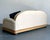 Cream Vintage Stacked Reed Arched Sofa For Sale - Image 8 of 18