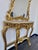 Rococo Grand French Rococo Gold Leaf Console Table With Ornate Mirror & Light Marble Top – Luxury Entryway Set For Sale - Image 3 of 6