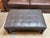 2010s Arhaus Kent Leather Ottoman With Lower Trays For Sale - Image 5 of 14