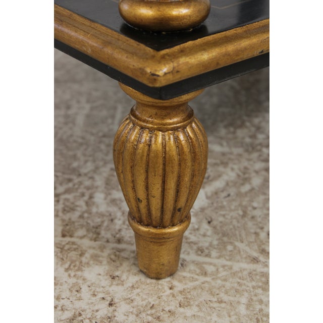 Regency Black & Gold 5 Tier Etagere Bookshelf For Sale - Image 14 of 14