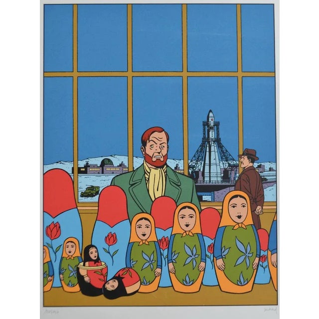 Contemporary André Juillard, Blake and Mortimer: The Voronov Machination, 2020, Screenprint For Sale - Image 3 of 11