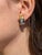 The Glen Canyon: Yellow Gold Sapphire and Diamond Ear Clips, 2 Pieces For Sale - Image 4 of 4