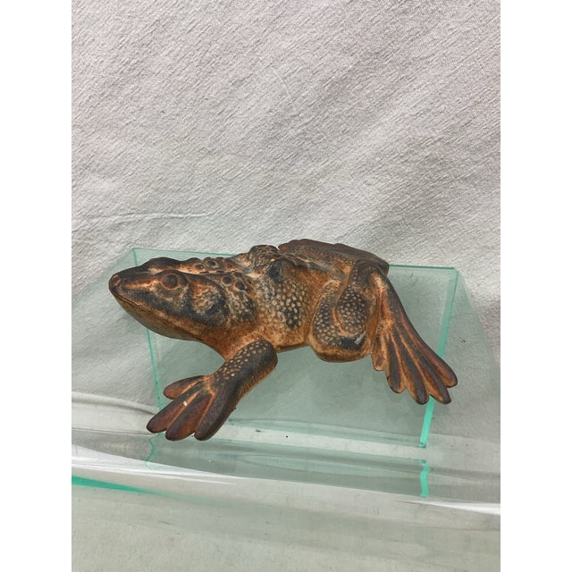 Black Virginia Metal Crafters Iron Frog For Sale - Image 8 of 8