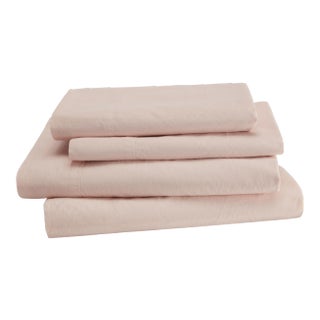 Lorimer Bedding Twin Flat Sheet in Dusty Rose For Sale