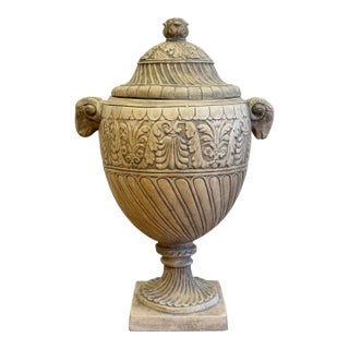 Oversized Rams Head Urn For Sale