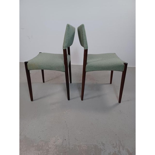 Danish Rosewood Madsen Dining Chairs by Ejnar Larsen & Aksel Bender for Willy Beck, 1960s, Set of 6 For Sale - Image 3 of 13