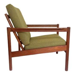 Kai Kristiansen Lounge Chair for Magnus Olesen for Durup Danish Teak Model Kk161 1960s For Sale