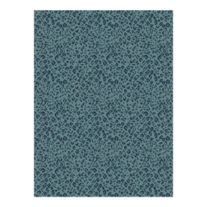 Panthera Spotted Leopard Hand-Looped Area SAMPLE Rug - Topaz Blue