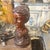 Wood 1900s A Sicilian Art Nouveau Wood Sculpture of a Bust of a Young Woman For Sale - Image 7 of 17