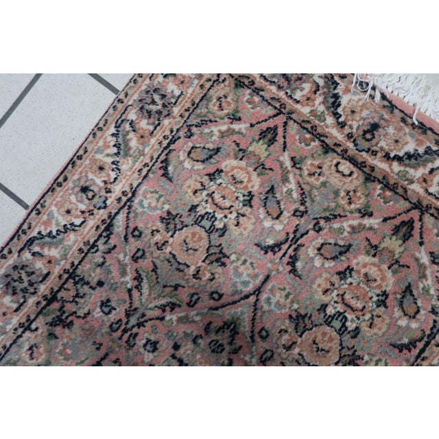 Beige 1950s, Handmade Vintage Persian Kerman Rug 2' X 3.1' For Sale - Image 8 of 10