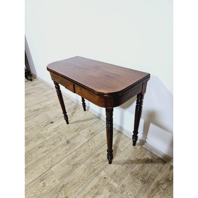Antique Card Game Table in Mahogany, 1800s For Sale - Image 10 of 18