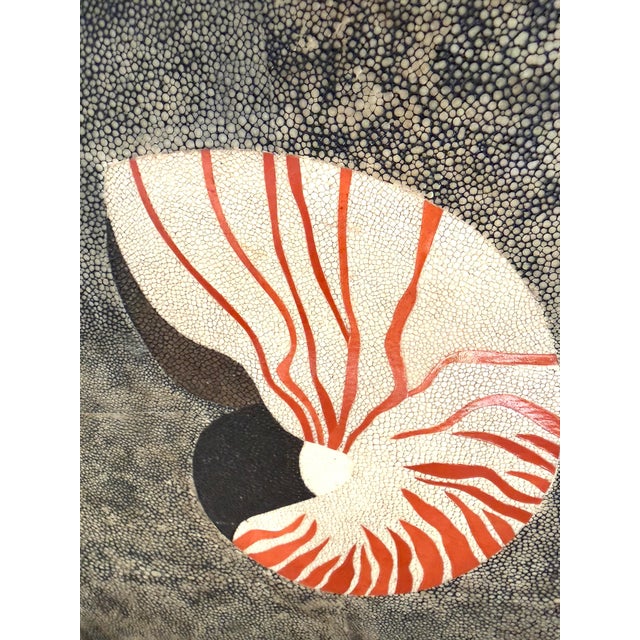 Gray R & Y Augousti Nautilus Shell Large Tray For Sale - Image 8 of 10