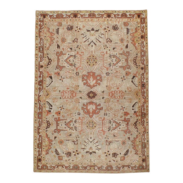 Galerie Shabab Collection Mid-20th Century Persian Malayer Accent Rug For Sale