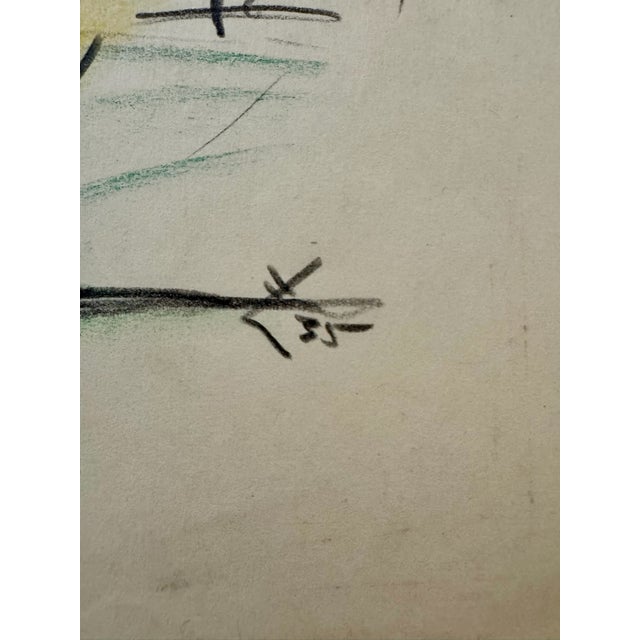 Henry Emil Salloch Original Watercolor on Paper Charming Village, 1935. For Sale In Atlanta - Image 6 of 7