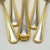 Metal Service for 16! Yamazaki "Tasha" Gold Accent Stainless Luxury Flatware (80-Pieces / 16 Place Settings) Late 20th Century For Sale - Image 7 of 18