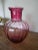 Beautiful Cranberry Glass Vase, Great Size!