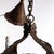 Antique Arts & Crafts Hammered Metal 4 Light Chandelier C1920 For Sale - Image 4 of 9