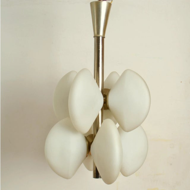 Copper Sputnik Pendant with Opalescent Shades, 1960s For Sale - Image 8 of 13