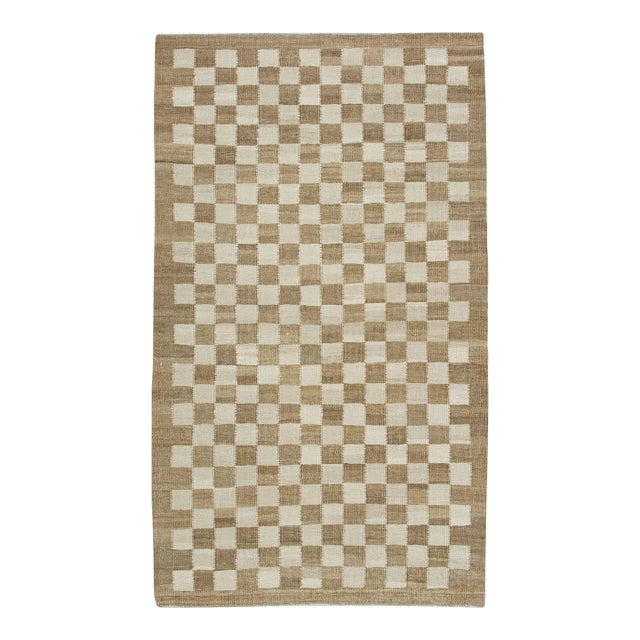 Handmade Modern Kilim Rug 2'9" X 4'9" For Sale