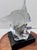 Transparent Kitty Cantrell “Devotion” Limited Edition Lucite & Pewter Wolf Sculpture With Lighted Base For Sale - Image 8 of 17