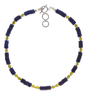 Lapis Lazuli and Peridot Necklace