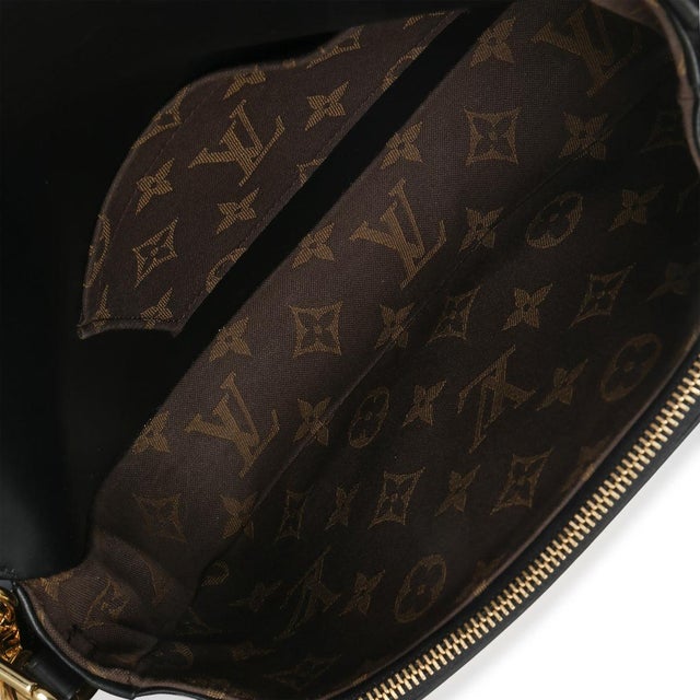 Black Calfskin Monogram Swing Bag For Sale - Image 9 of 9