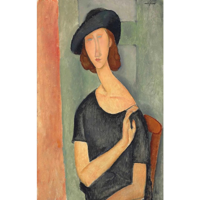 Artist: Amedeo Modigliani Country: Italy Title: Jeanne Hebuterne – Blue hat Medium: Giclee Marks: Numbered limited edition...