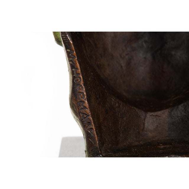 Rare American Bronze Sculpture Bust of “Unknown Woman” by Malvina Hoffman For Sale - Image 14 of 18