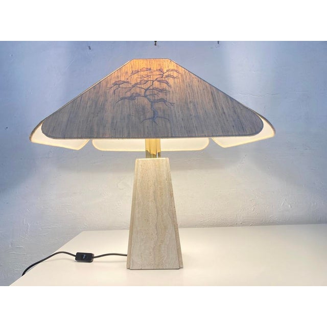 1980s Large Table Lamp with Marble Base by Ruf Design, 1970s For Sale - Image 5 of 18