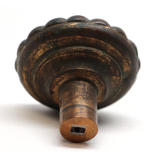Cast Bronze Russell & Erwin Radial Cambridge Entry Door Knob For Sale - Image 4 of 4