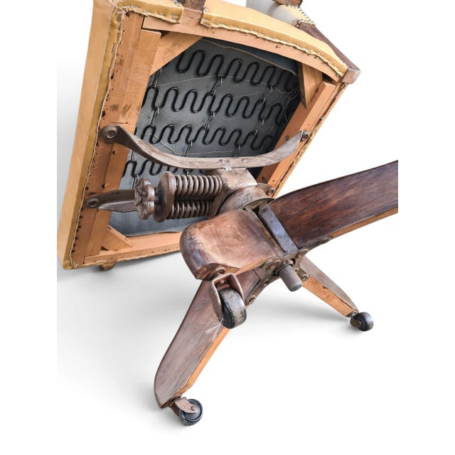 Brown Office Armchair from Hillcrest, England, 1920s For Sale - Image 8 of 12