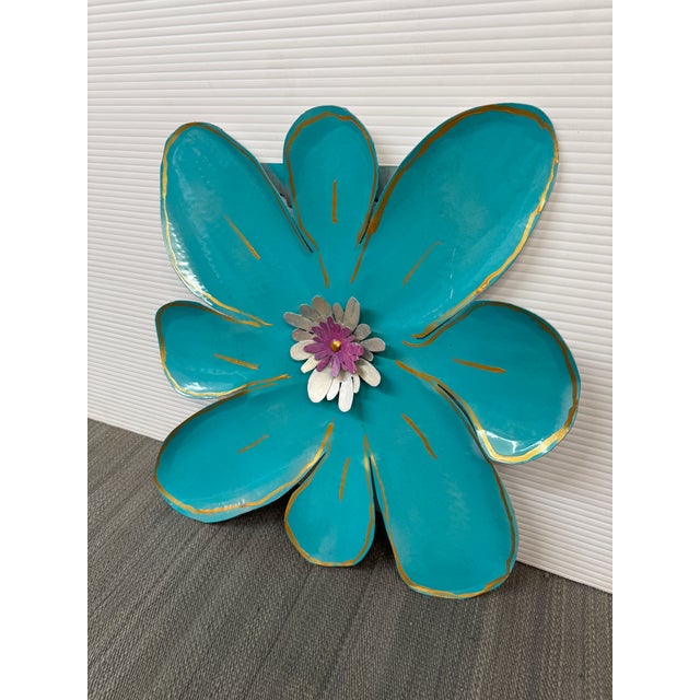 Design Plus Gallery presents a Metal Flower Wall Sculpture by Pat & André Juneau. The father-and-son artist team works in...