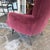 Julia Katrine Designs Burgundy Silk Velvet Accent Chair For Sale - Image 11 of 12