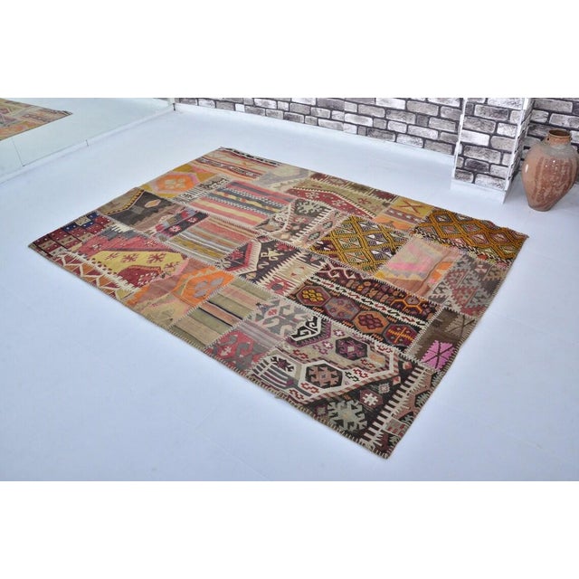 Handmade wool and cotton rug in Turkish Anatolia Carpet, Vintage Oushak Rug, Turkish Vintage Anatolian Rug, Handmade wool...