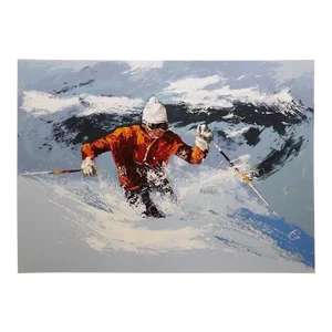 Mark King "Powder Skier" Original Limited Edition Serigraph