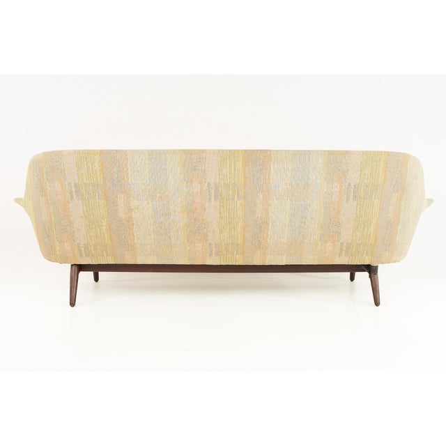 Arne Vodder for George Tanier Mid Century Danish Walnut Loveseat For Sale - Image 10 of 11