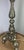 Vintage French Brass Table Lamp with Shade For Sale - Image 6 of 11