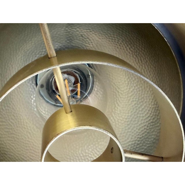German Brass Architectural Ceiling Light Lamp, 1960s For Sale - Image 14 of 18