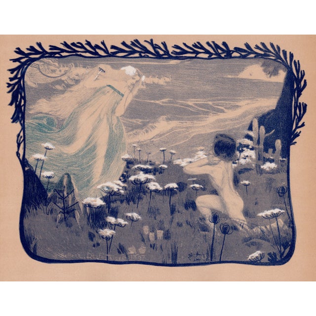 Henri bellery-desfontaines (1867-1909) l'illusion original lithograph from the glorious portfolio "l'estampe moderne",...