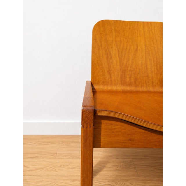 Vintage Bentwood Chairs attributed to Afra and Tobia Scarpa for Molteni, 1970s, Set of 6 For Sale - Image 6 of 18