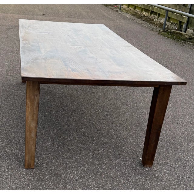 Vintage Oak Dining Table, 1970s For Sale - Image 4 of 14