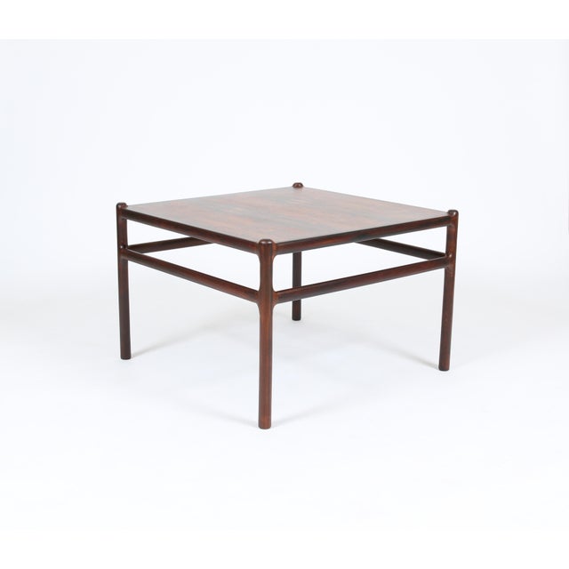 Vintage 1960 Danish Square Rosewood Coffee or Corner Table by Cf Christensen For Sale In Phoenix - Image 6 of 12