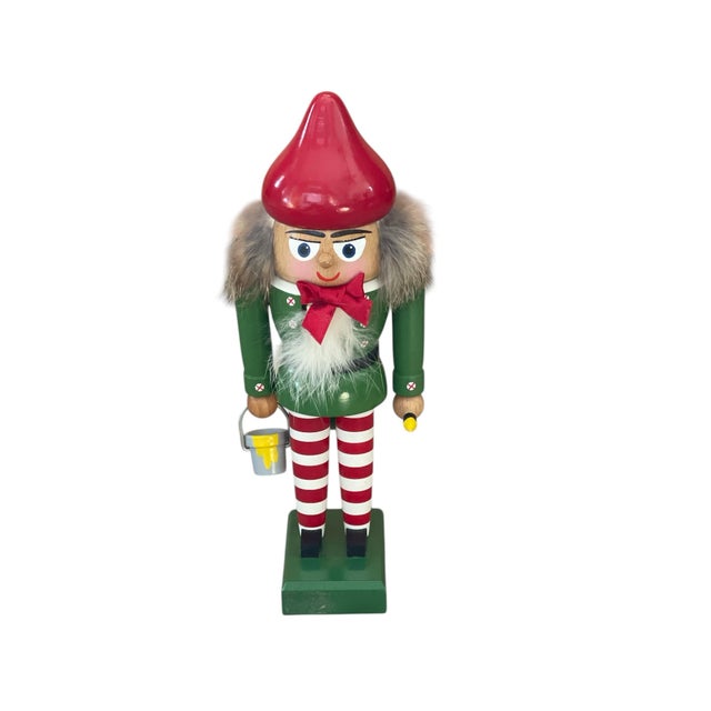 2004. KWO Kunstgewerbe-Werkstatten Olbernhau Nutcracker Elf Special Edition, E.M. Merck Handcrafted in traditional...