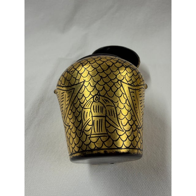 Ornamental & Decorative Materials Mid 20th Century Burmese Lacquerware Owl Trinket Box. For Sale - Image 7 of 7