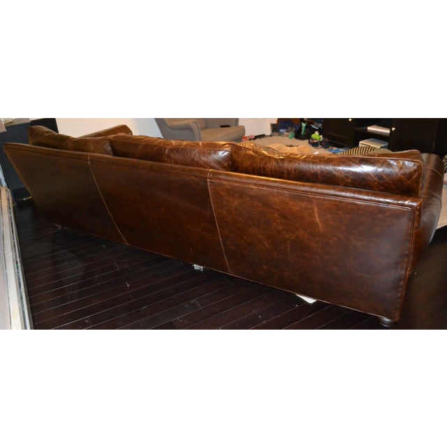Restoration Hardware Original Lancaster Leather 112" Sofa Chairish