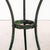 1950s Small French Dark Green Metal Outdoor Gueridon Table, 1950s For Sale - Image 5 of 8