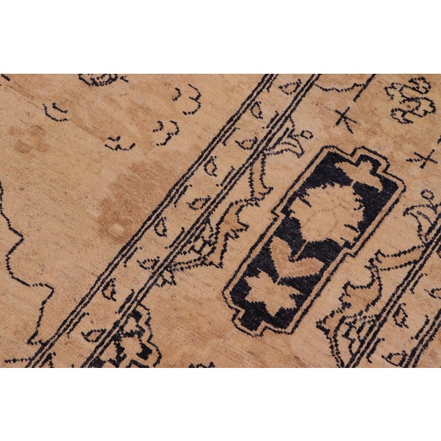 Textile Classic Ziegler Beige Tan Hand-Knotted Wool Rug - 9'2'' X 11'11'' For Sale - Image 7 of 8