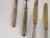 Antique French Silvered Brass Cutlery, 1700s, Set of 10 For Sale - Image 6 of 7