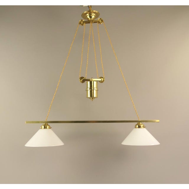 English Billiard Ceiling Light, 1930s For Sale - Image 10 of 10